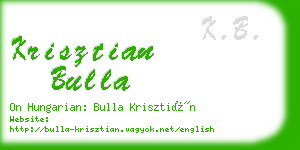 krisztian bulla business card